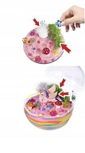 ZESTAW KREATYWNY KRYSZTAŁ JEDNOROŻEC AKWARIUM DIY LAMPKA PREZENT ŚWIĘTA Kod producenta sfwefwefefw