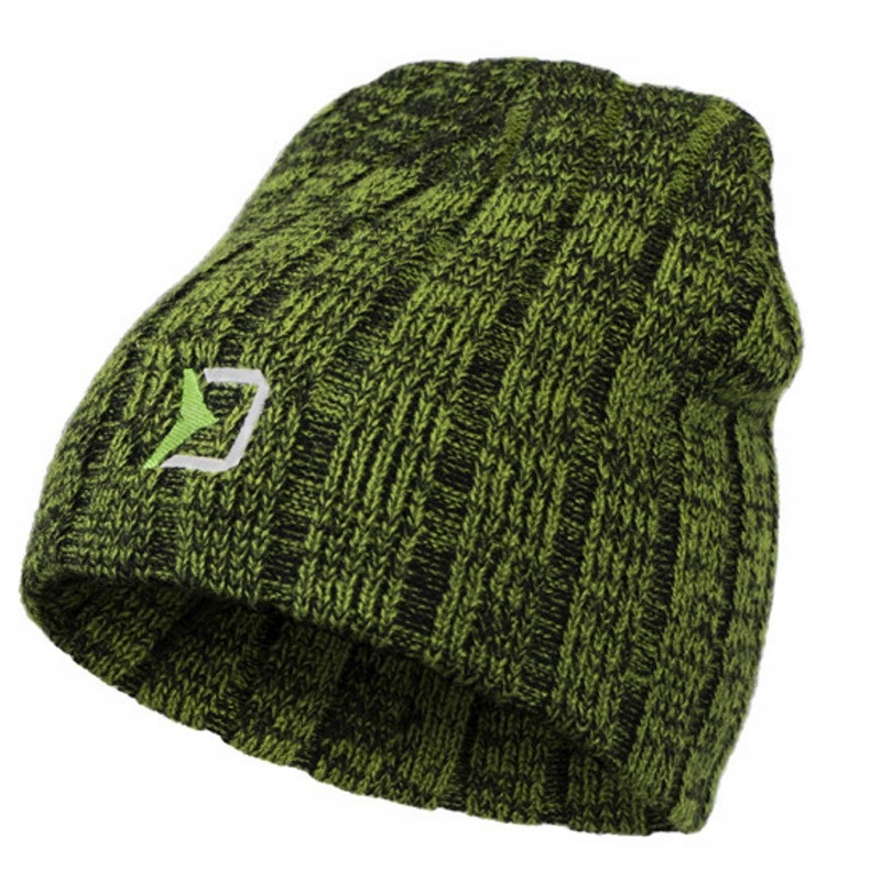 Ciepła Zimowa Czapka Wędkarska Delphin WINTER Zielona PREZENT DLA WĘDKARZA