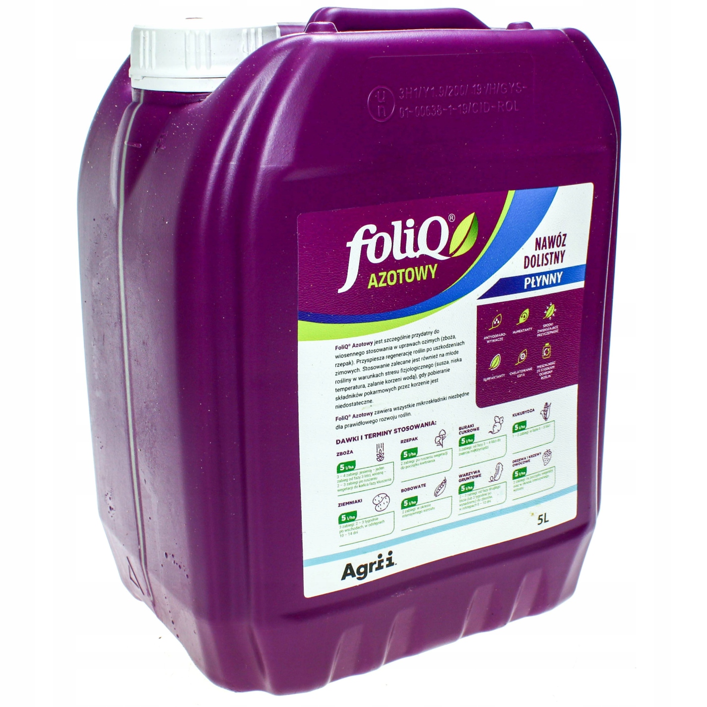 

Foliq 36 Azotowy Nawóz Dolistny Z Magnezem 5L
