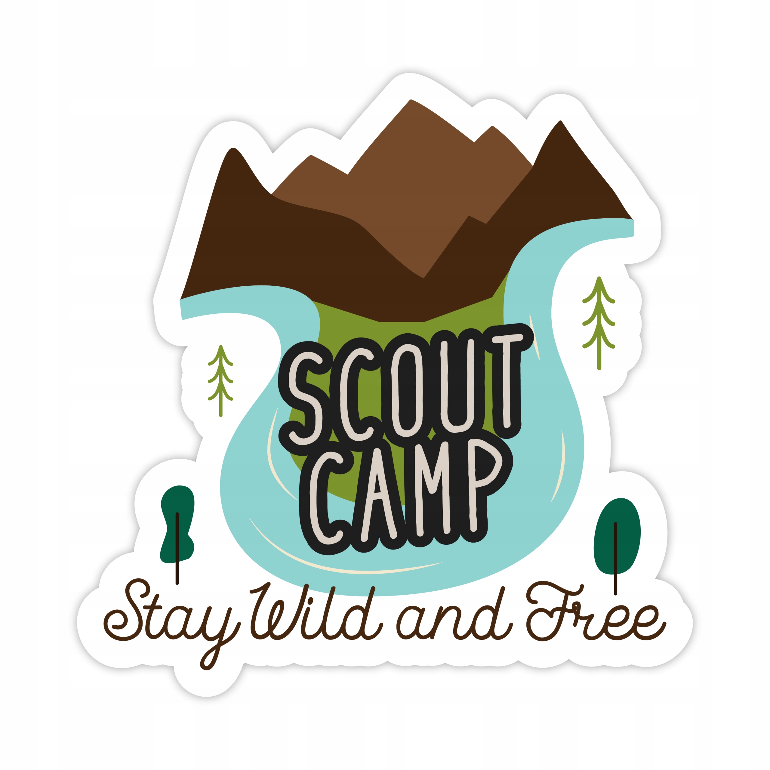 

Naklejka Camping Scout Camp Wild&Free
