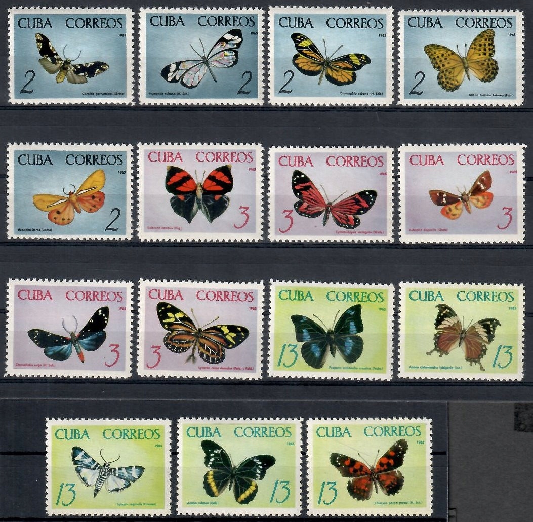 Kuba 1965 Mi 1058-1072 Czyste **