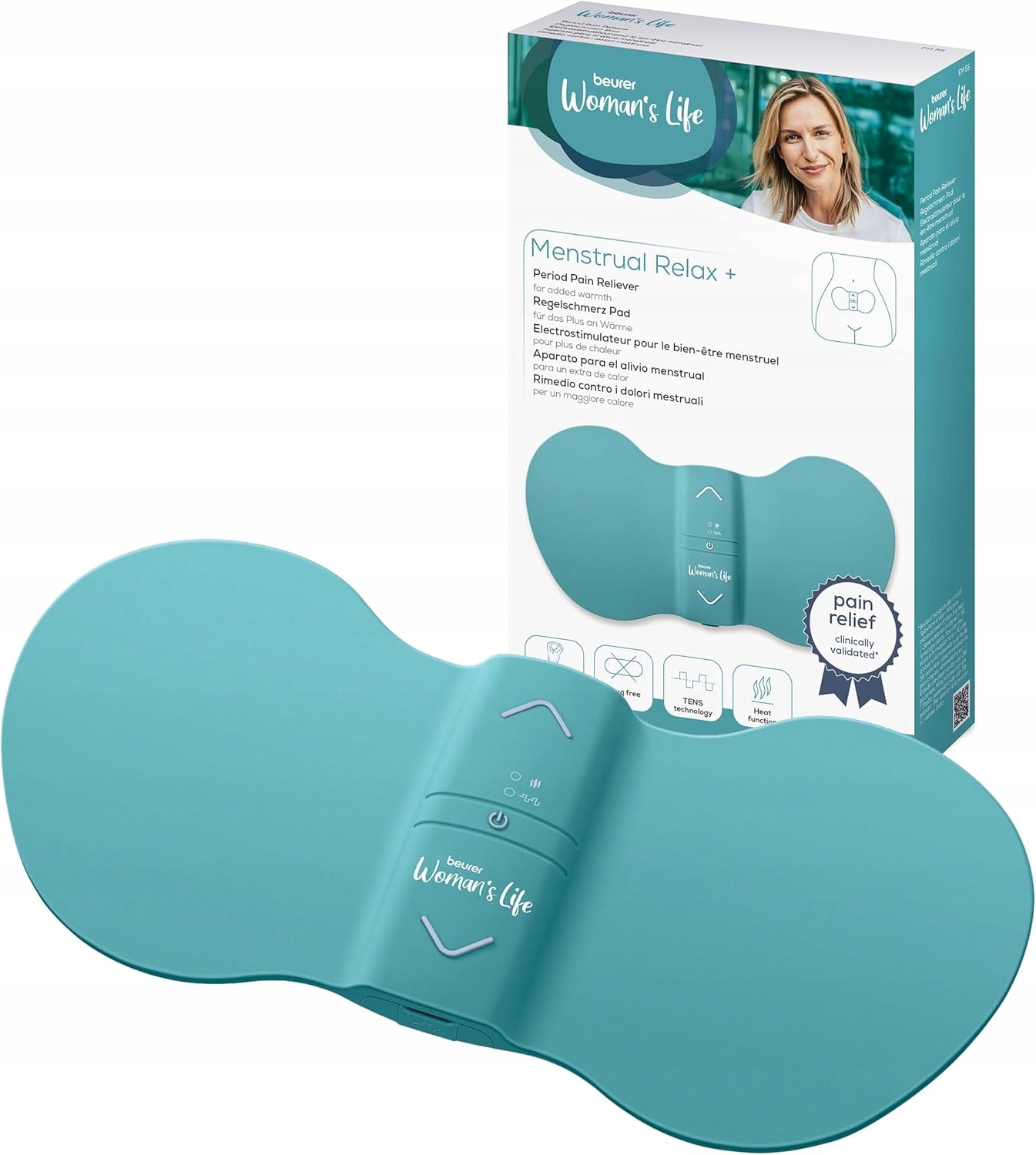 Elektrostymulator do bólu miesiączkowego Beurer Em 55 Menstrual Relax+