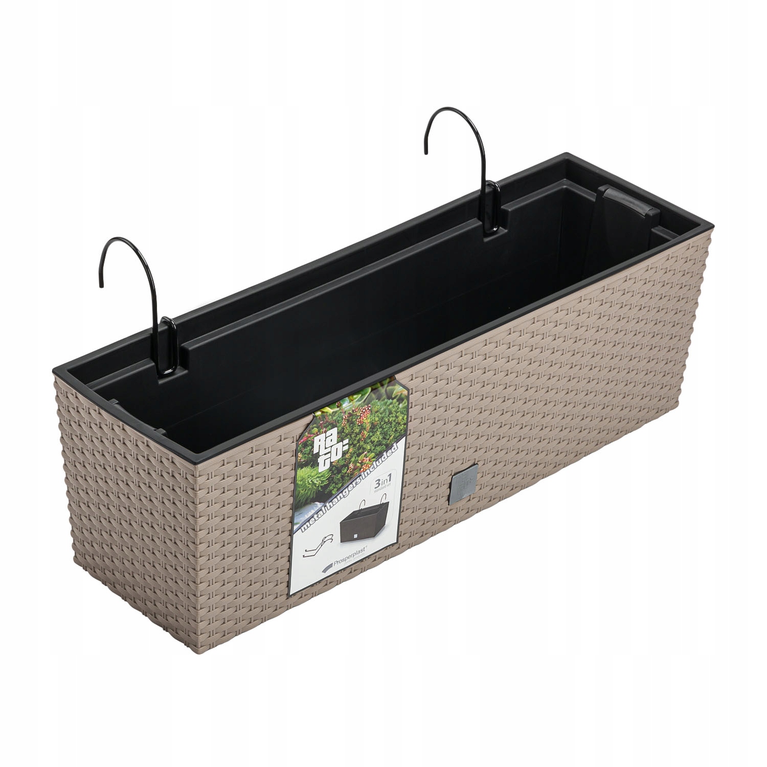 

Doniczka z hakami wkład DRC600W Mocca