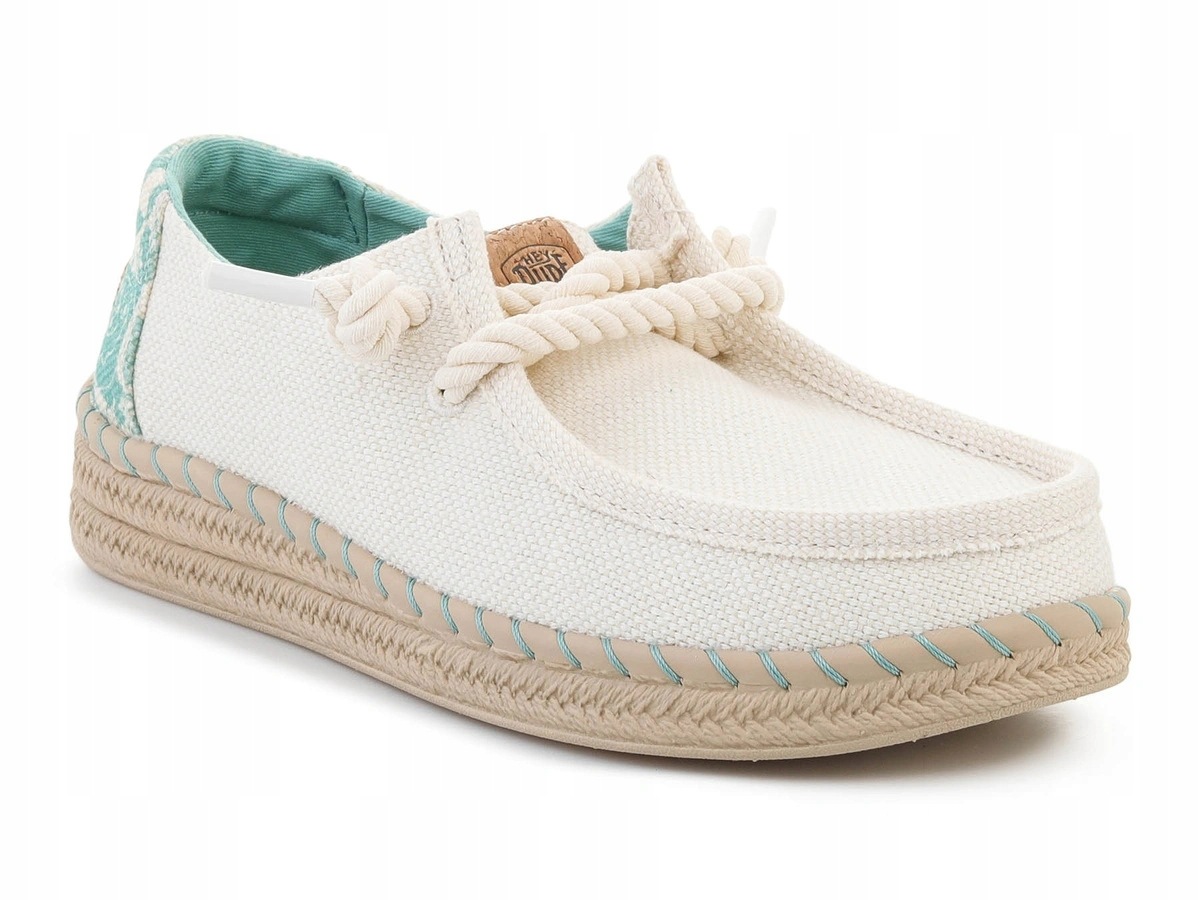 Heydude Wendy Espadrille Hibiscus Egret/multi 45237-0NI