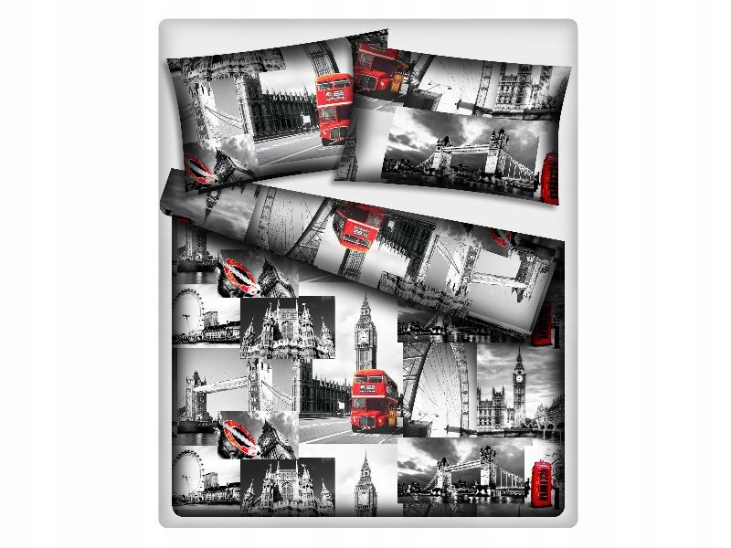 KOMPLET POŚCIEL Londyn London 200x220 CM
