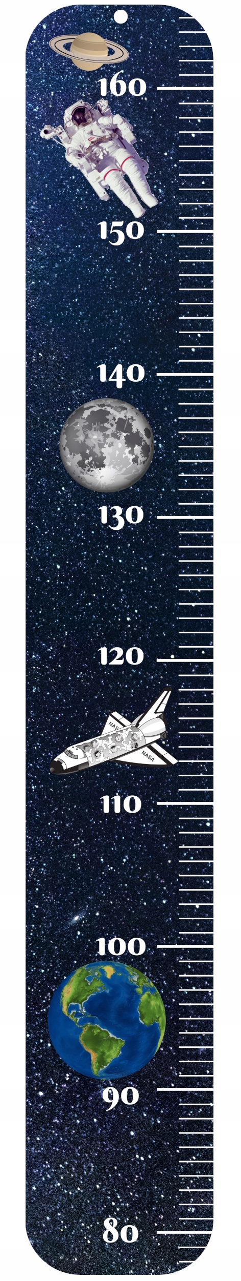 Miarka wzrostu na ścianę miara dla dzieci KOSMOS Bohater brak