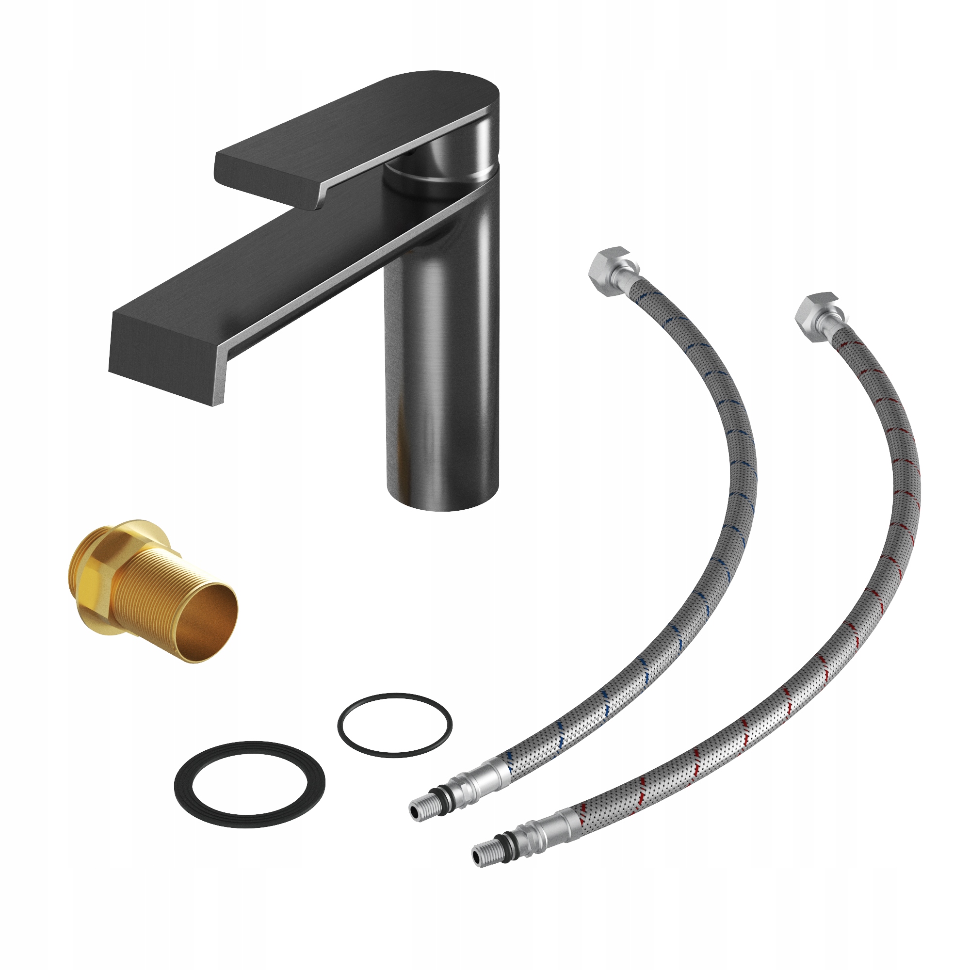 Umyvadlová Baterie Do Koupelny Nízký Baterie Jednopákový Gun Grey Bali