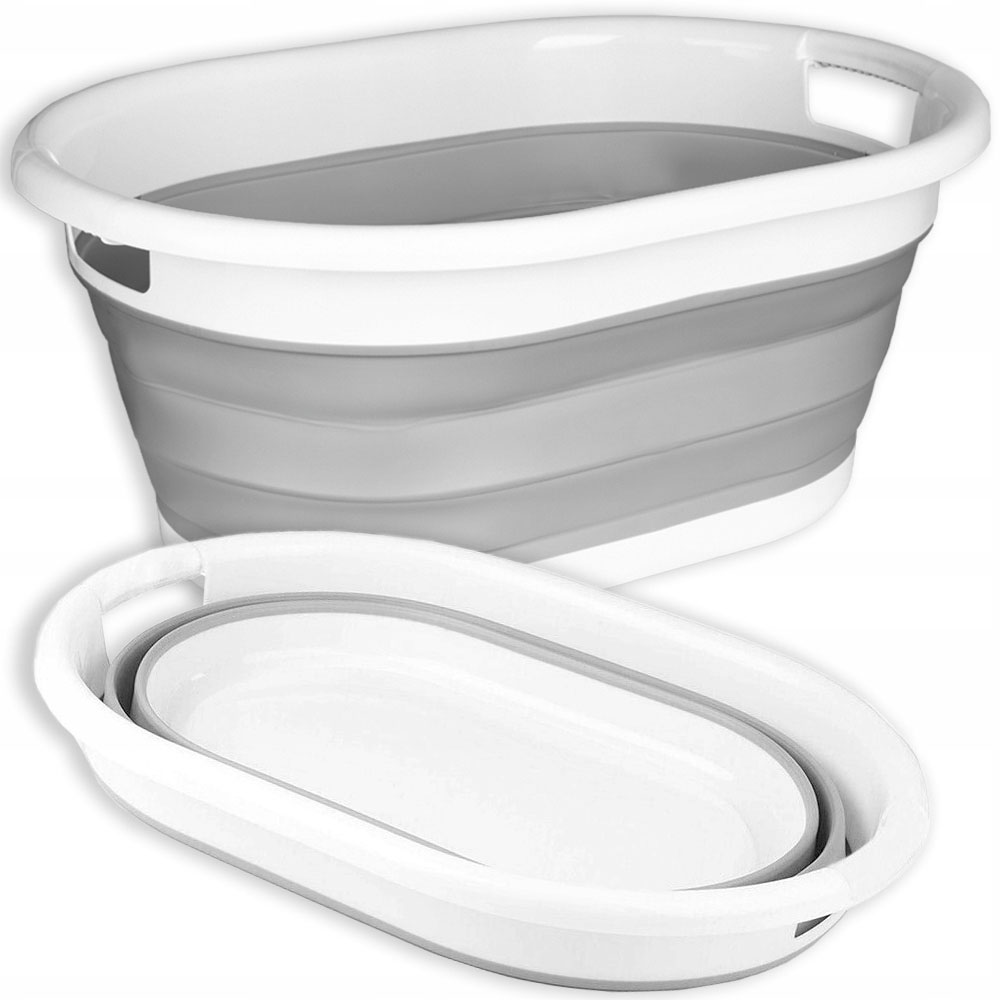 SKŁADANY KOSZ NA PRANIE SILIKONOWY MISKA SKŁADANA SILIKONOWA TURYSTYCZNA