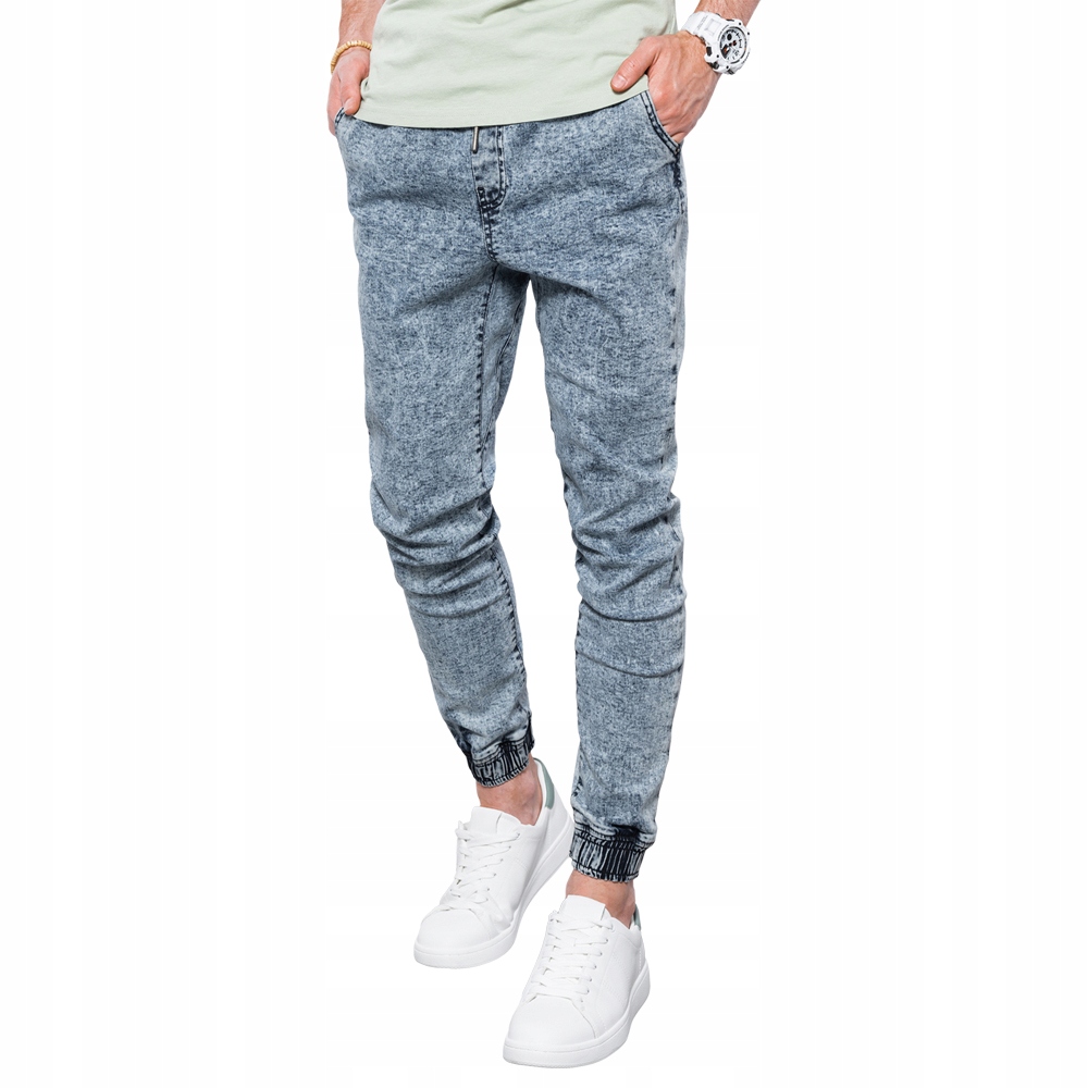 

Spodnie męskie jeansowe joggery P1027 j. nieb. M