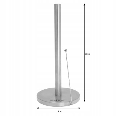 Stojak na ręcznik papierowy, stal- bambus Marka Kinghoff