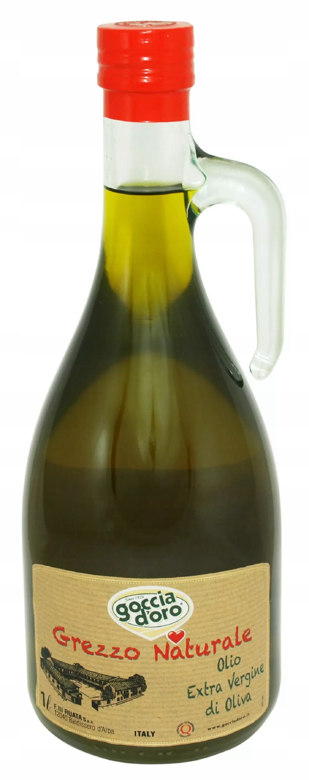 Goccia D'oro Oliwa Extra Vergin Grezzo Naturele 1L