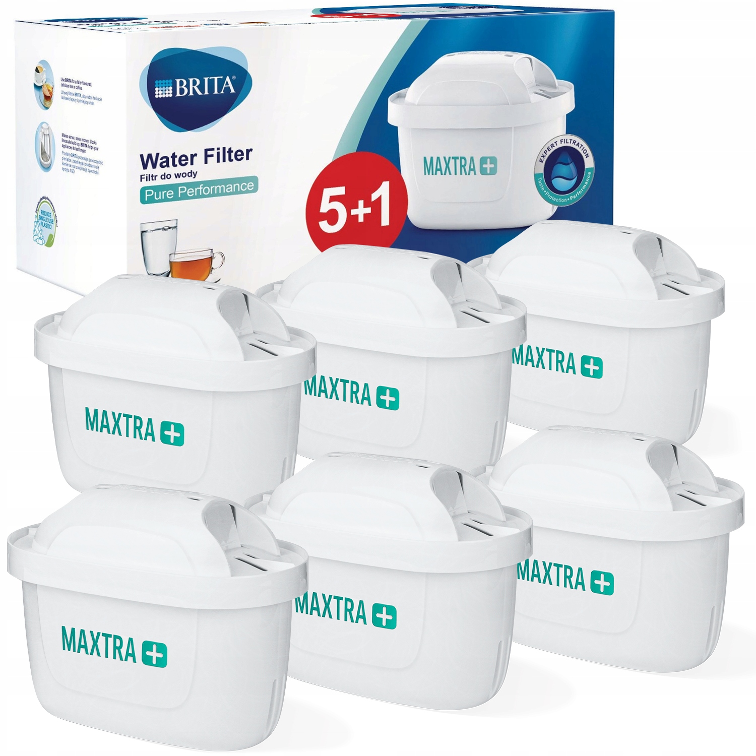 

6x Wkład filtr do wody Brita Maxtra Plus Oryginał