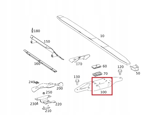 MERCEDES SPRINTER 906 907 Mocowanie resora prawe OE Stan opakowania oryginalne