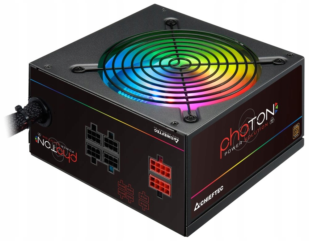 Chieftec zdroj CTG-650C-RGB Photon Series 650W 120mm fan akt. Pfc