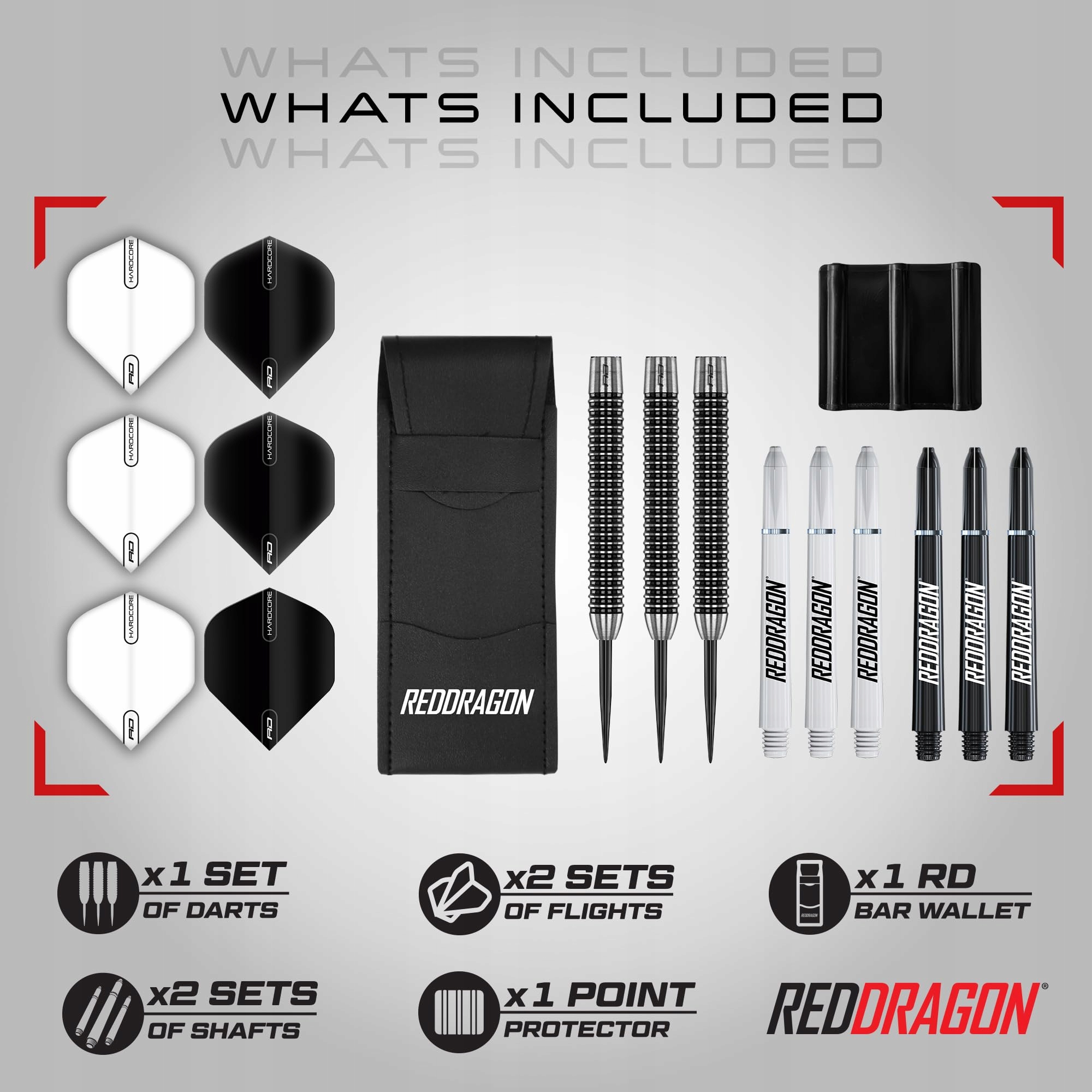 RED DRAGON Pegasus Profesjonalne Rzutki Steeltip Wolfram 21-30g Zestaw — miniatura 2