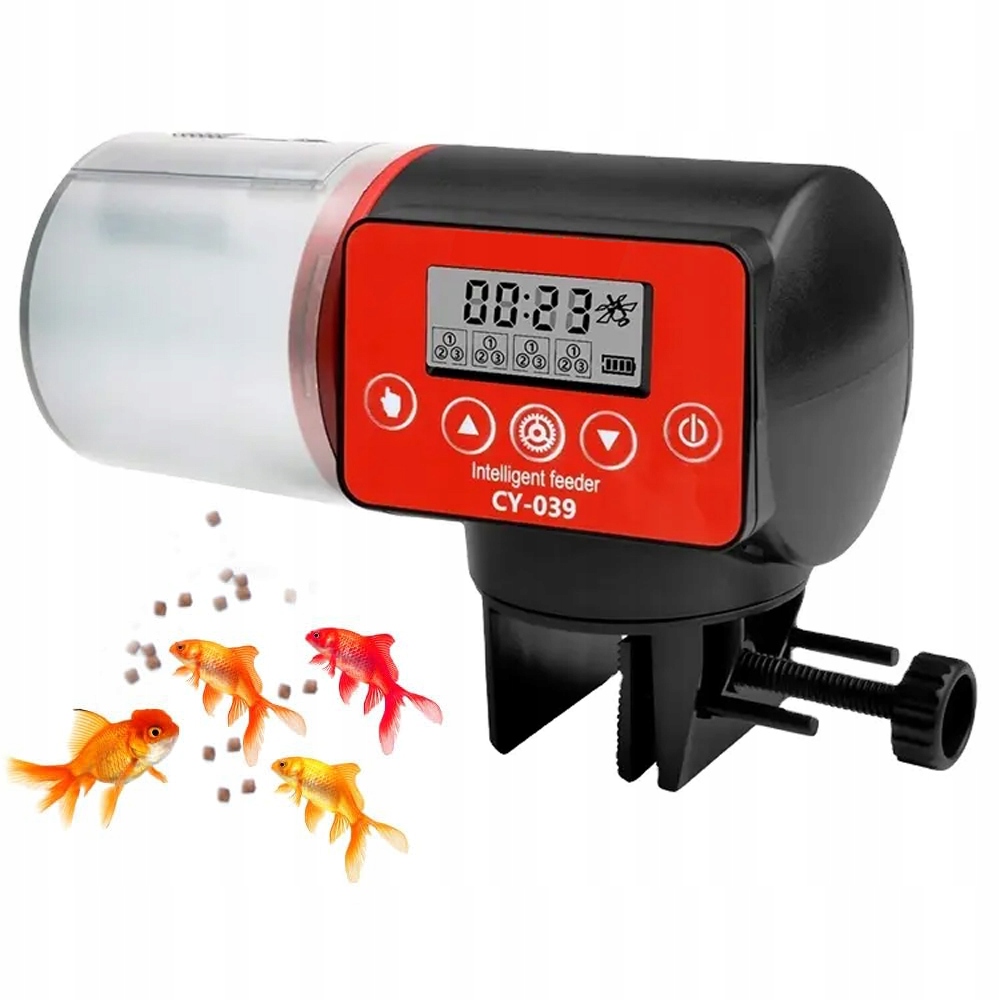 Levně Automatické Krmítko Pro Ryby Rybičky Do LCD Akvária 200 Ml