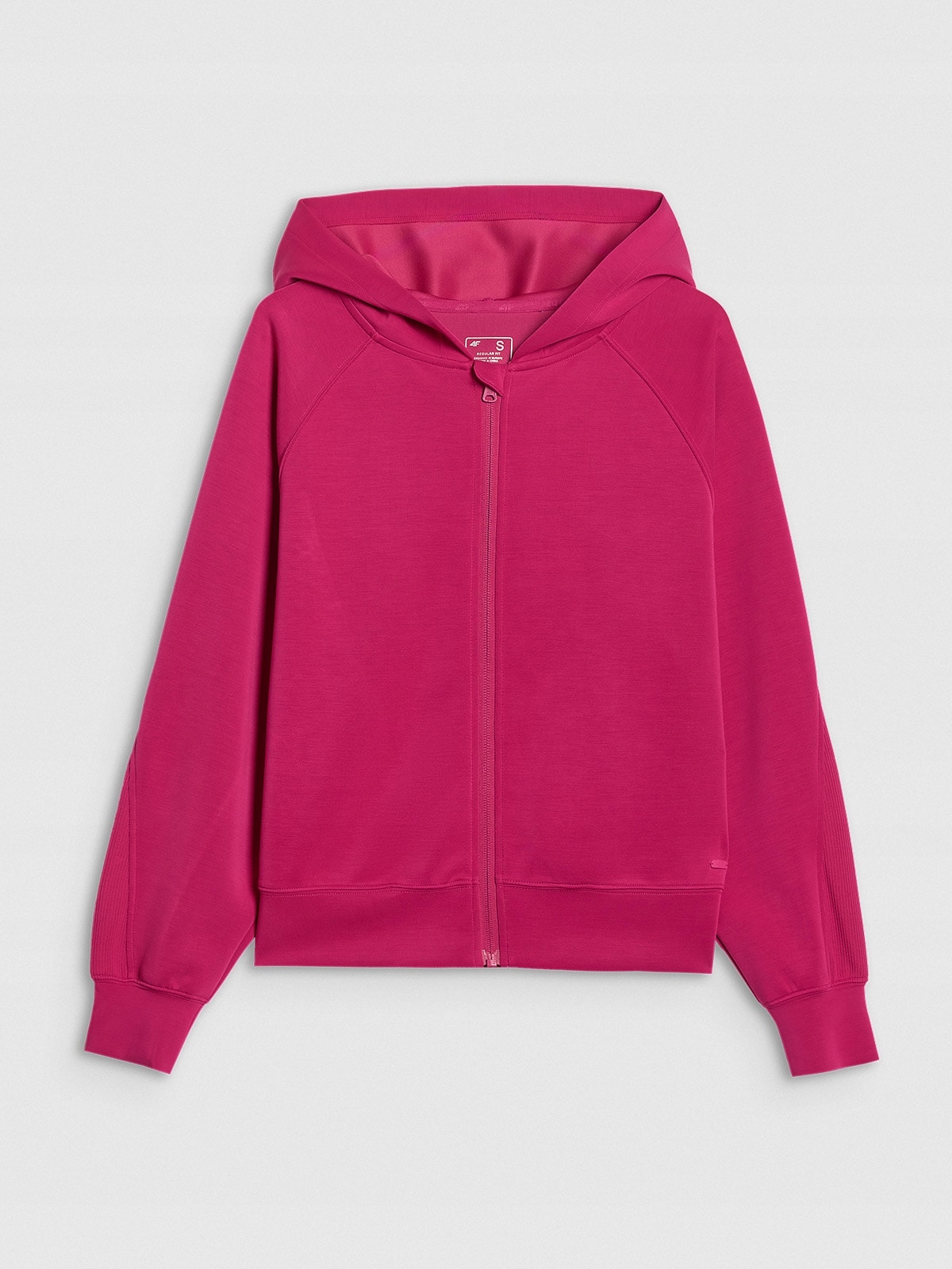 4F mikina na zip s kapucí 4FWAW25TSWSF1835 růžová