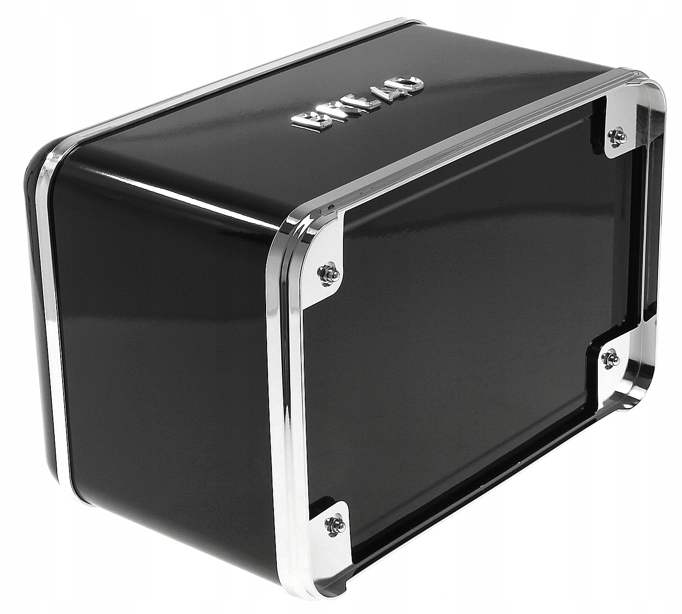 CHLEBAK CZARNY DUŻY Z POKRYWĄ STALOWY METALOWY EMALIOWANY NA CHLEB PIECZYWO Marka Metlex