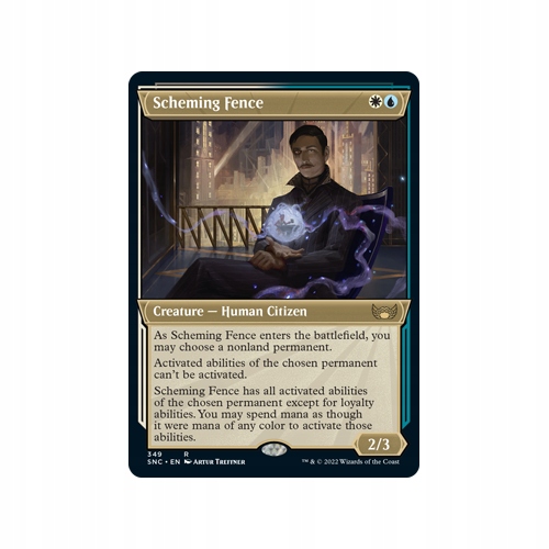 Mtg Scheming Fence *Showcase* (Rare)