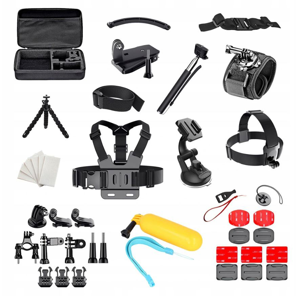 Sada příslušenství 50v1 pro sportovní kamery GoPro Sjcam Dji Eken Insta 360