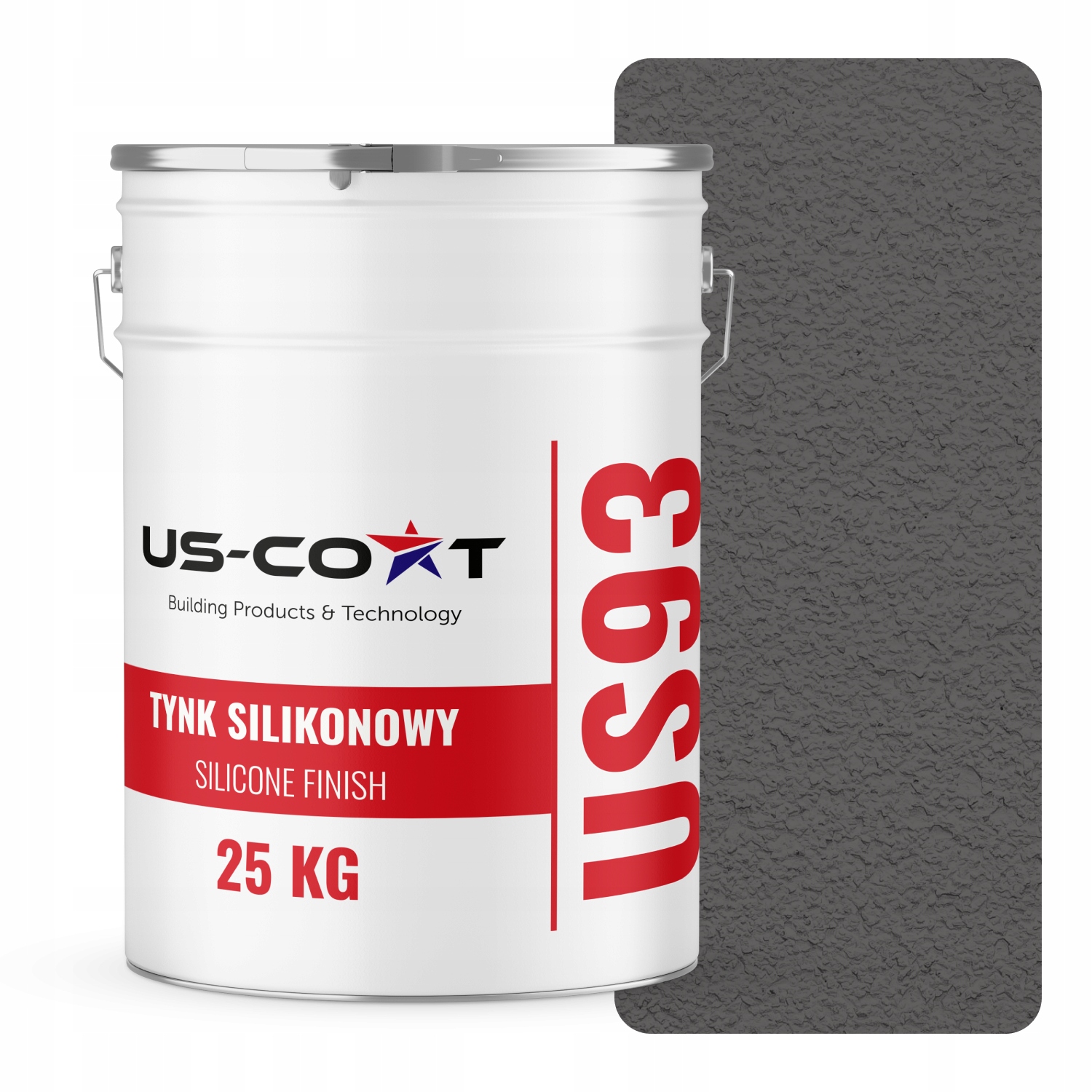 Silikónová Fasádna Omietka Šedá Tmavá F276 25 Kg Baranek Granulácia 1.0 mm