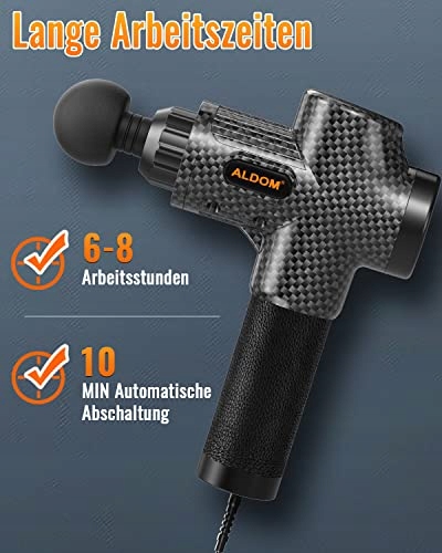 MASSAGEPISTOLE Urządzenie Do Masażu Mięśni 30 Poziomów 8 Głowic LCD — miniatura 2