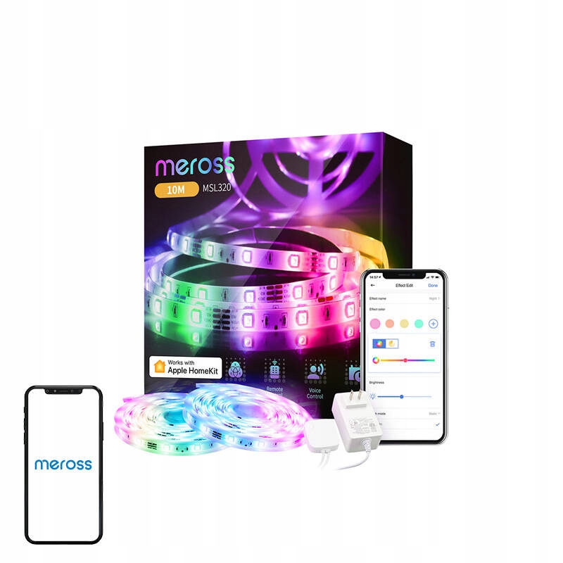 Meross Inteligentní Led Páska MSL320 Pro Apple Homekit S Dálkovým Ovládáním