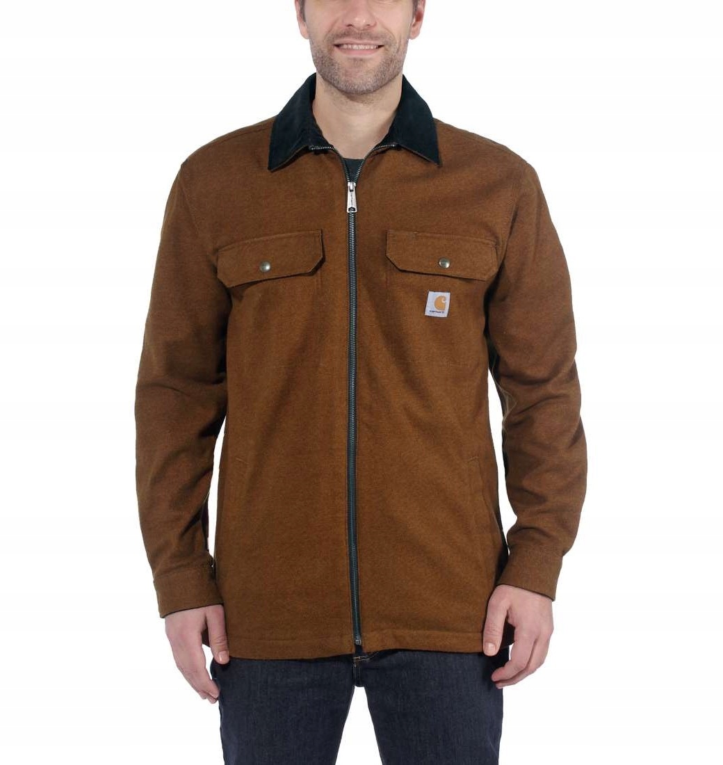 Košile bunda Carhartt Pawnee Zip Walnut