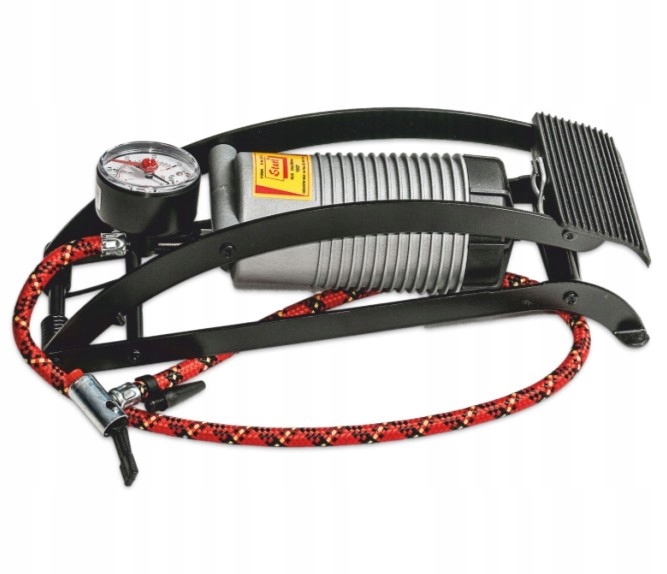 Pompka nożna Rowerowa Samochodowa z manometrem