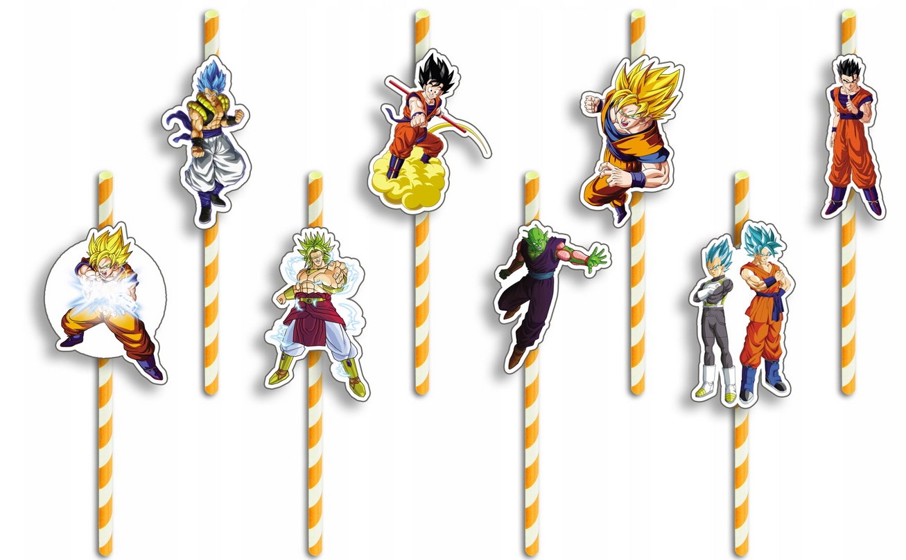 ZESTAW KUBKI + SŁOMKI URODZINOWE - DRAGON BALL ANIME PRZYJĘCIE Kod producenta ZESTAW KUBEK + SŁOMKI - 26