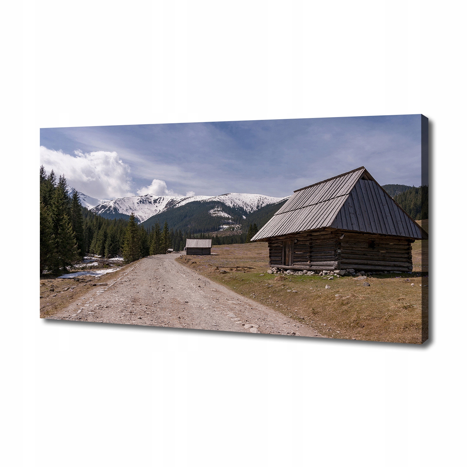 

Foto obraz na płótnie Domek w górach 140x70 cm