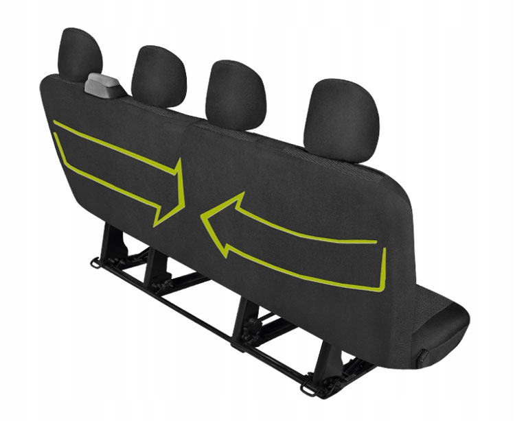 Pokrowce na fotele 1+1+4 Renault Master IV od 2010 Materiał żakard