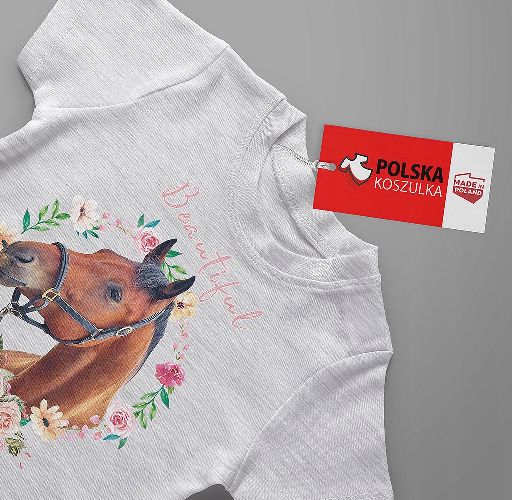 T-SHIRT KOSZULKA KONIE 140 146 JAKOŚĆ JAKOŚĆ Rozmiar inny