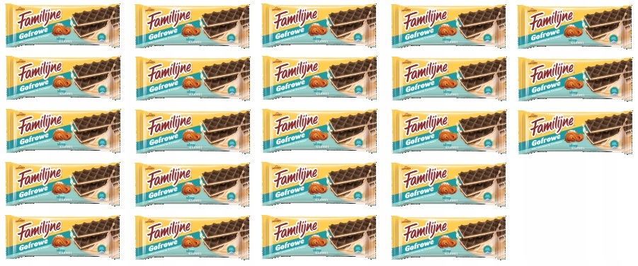 23x 140g Jutrzenka Wafle Familijne Gofrowe o smaku słony karmel Karton