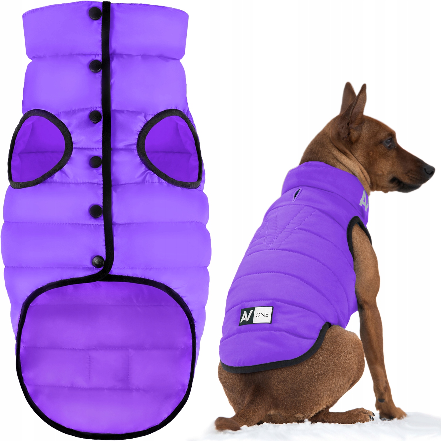 Levně Bunda pro psa vícesezónní AiryVest fialová, velikost M/L (M47)