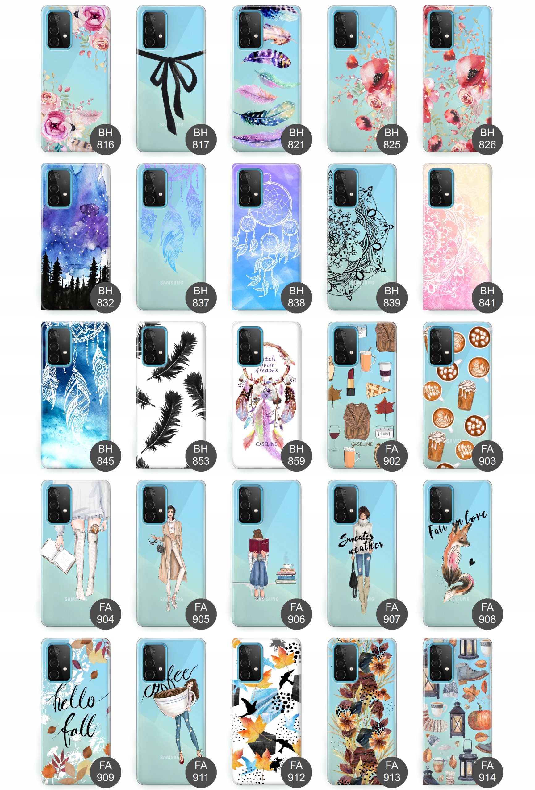 Etui do Samsung A52 5G case guma wzory