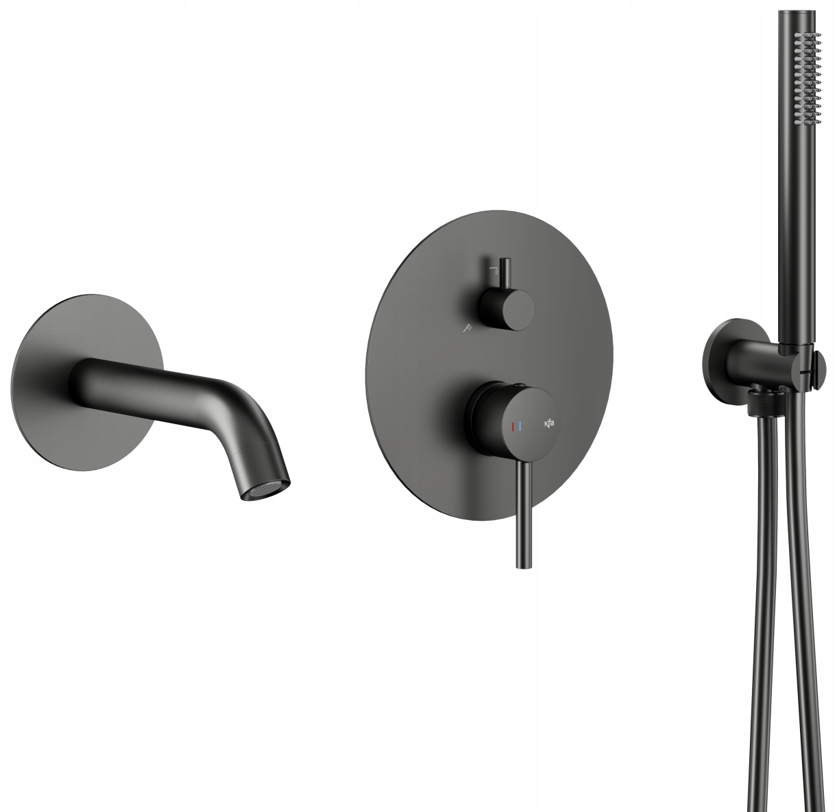 Kfa Podomietkový Vaňový Set S Batériou Moza, Gun Metal Grey Pvd