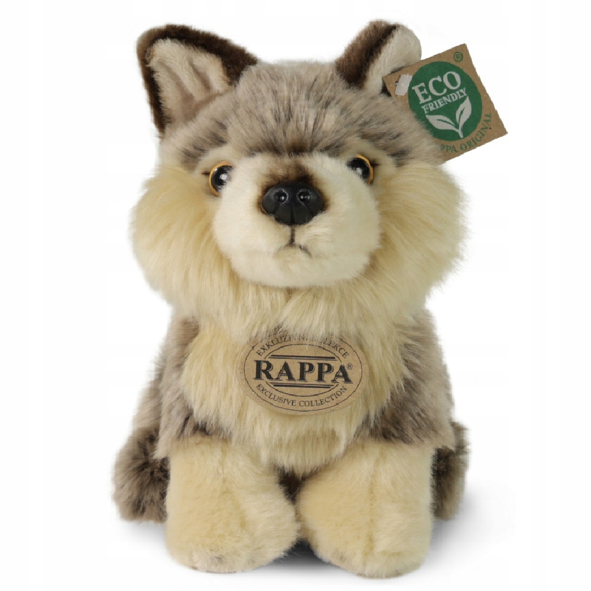 

Realistyczny pluszowy wilk maskotka Wolf 18 cm