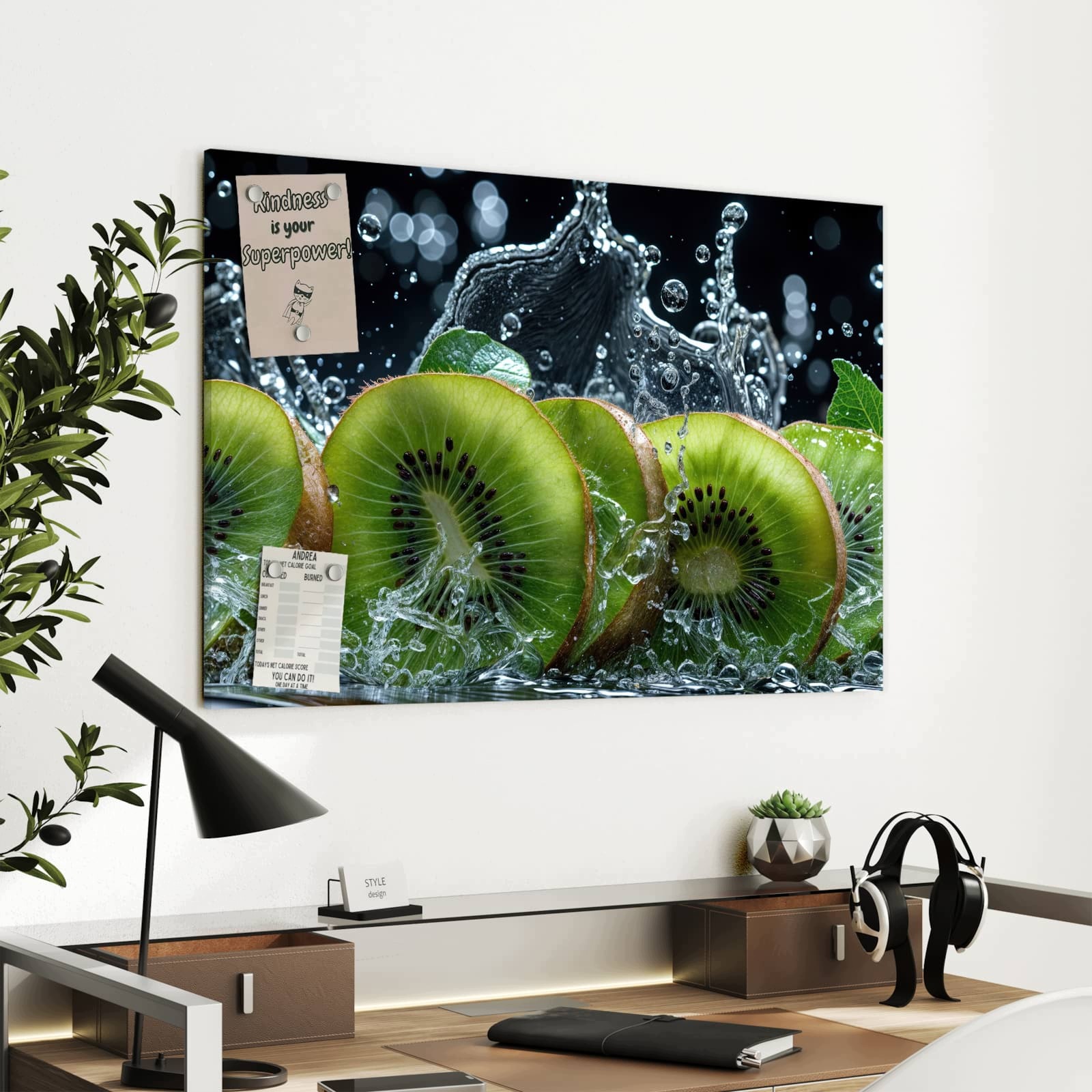 Magnetická tabule Kiwi Voda 90 × 60 cm