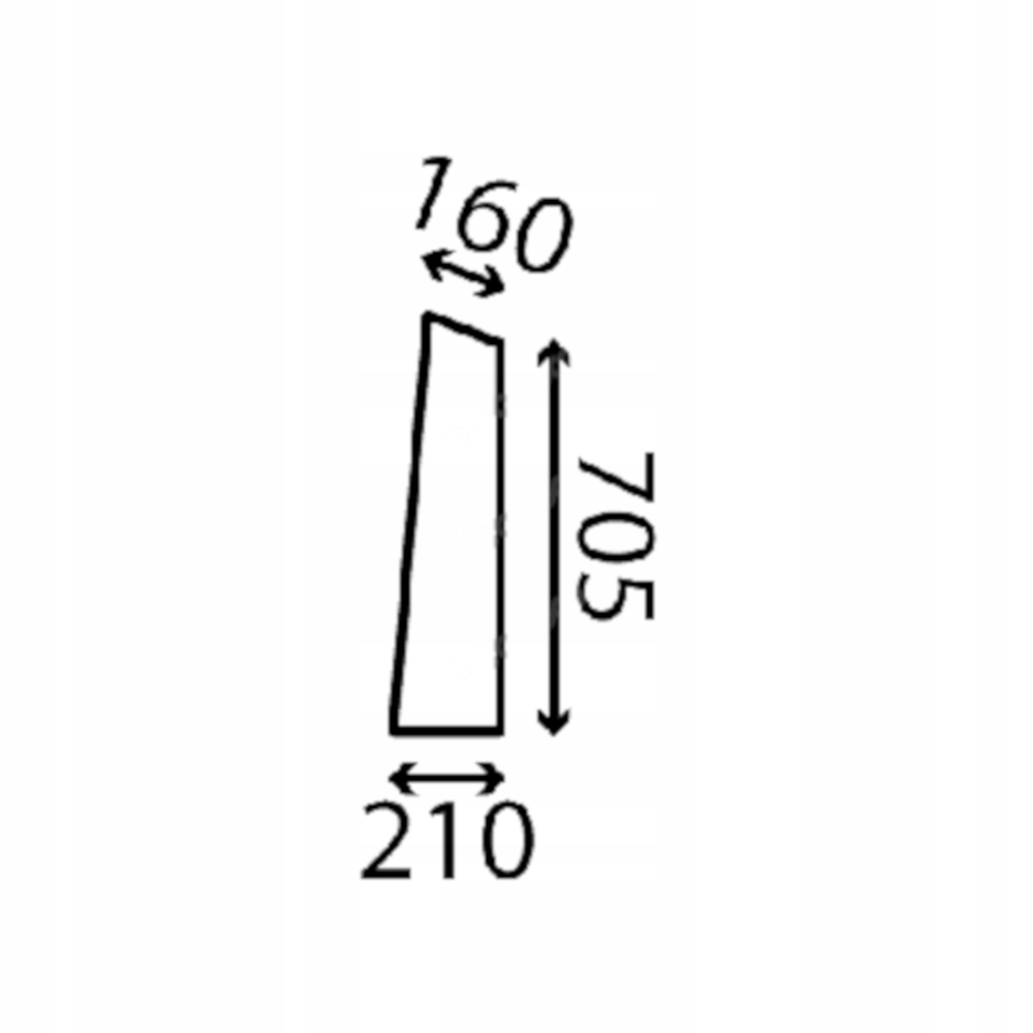 sklo Yanmar dveře zadní horní levé 121828