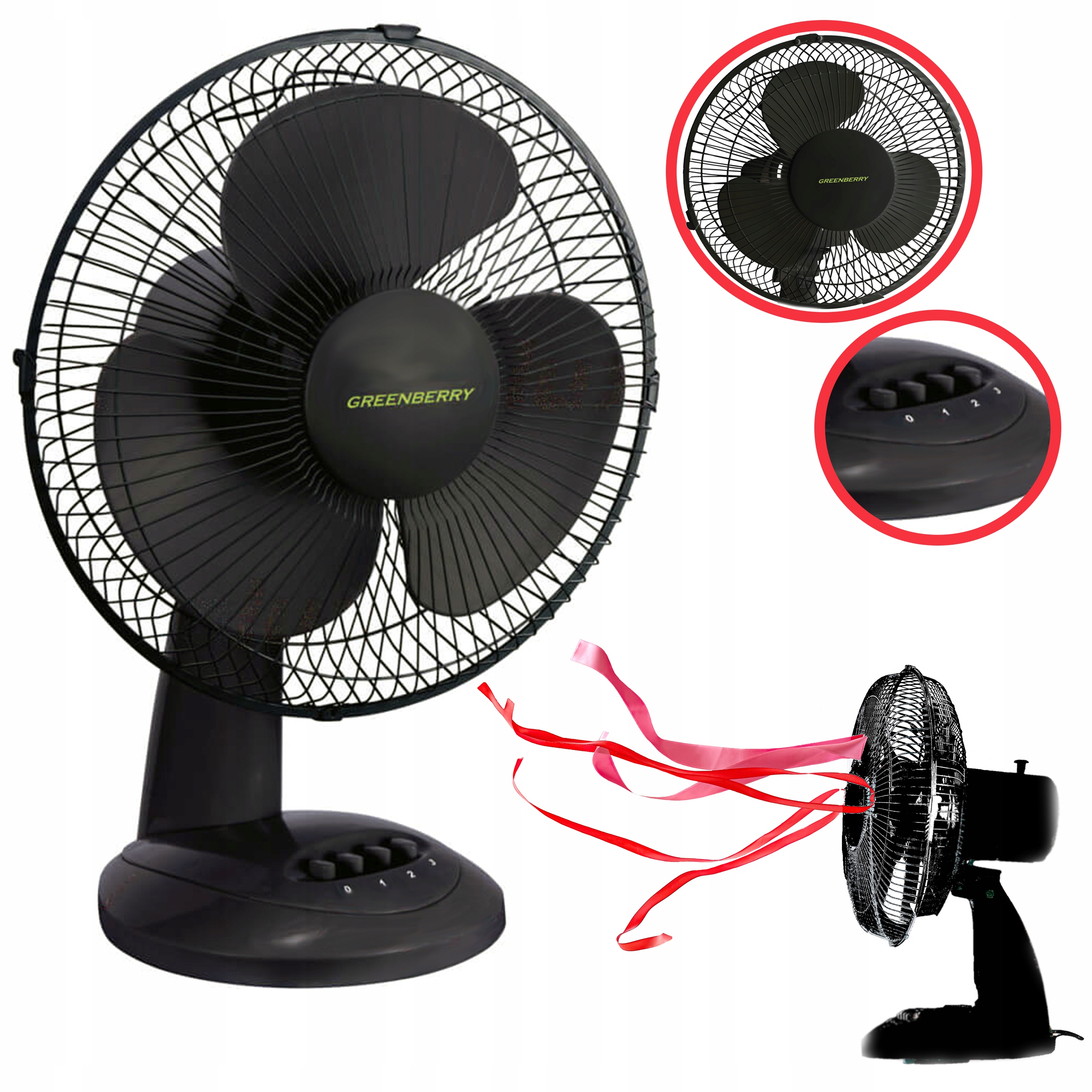 

Wentylator Wiatrak biurkowy VENETO-30GR 40W 30cm