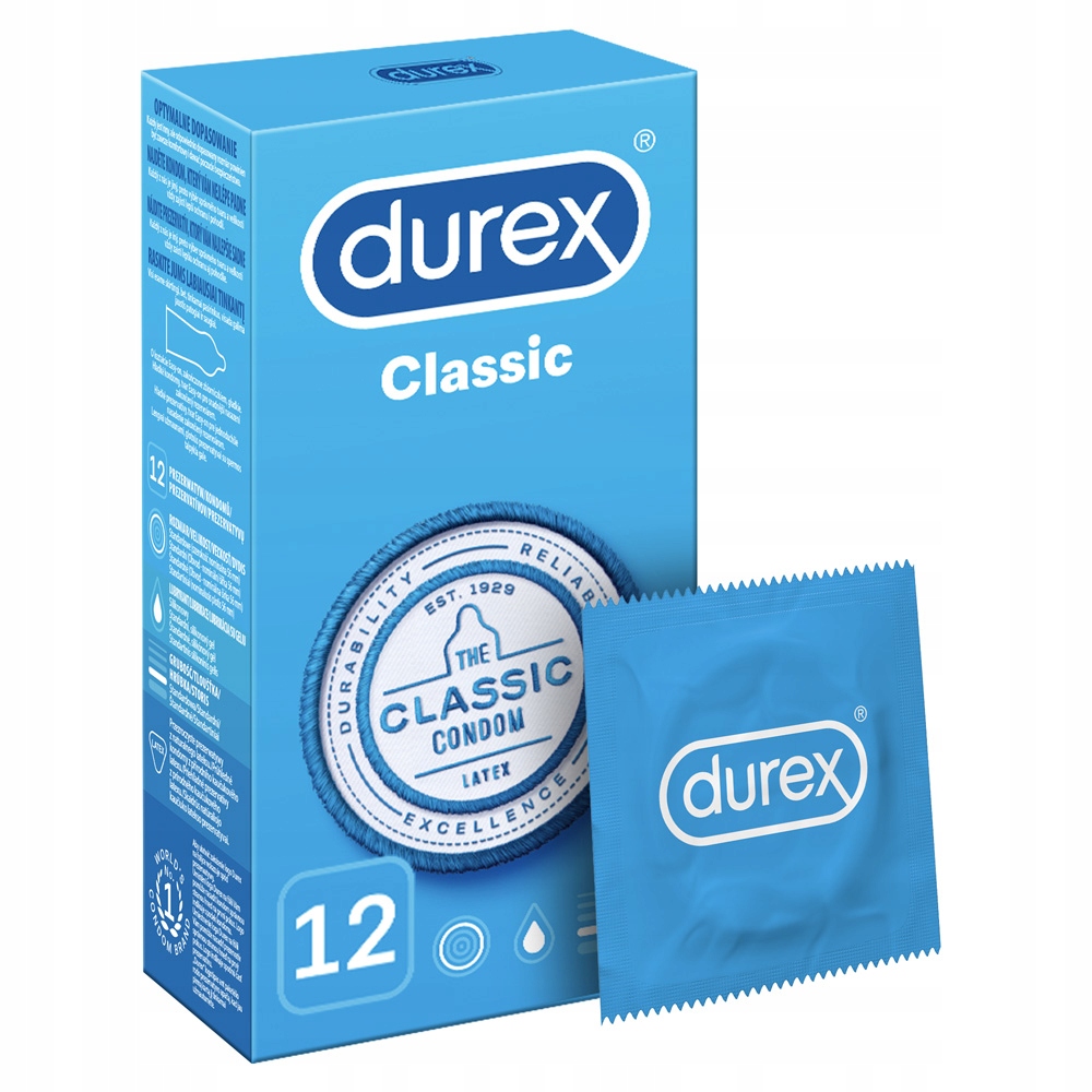 

Durex Classic prezerwatywy klasyczne gładkie 12szt