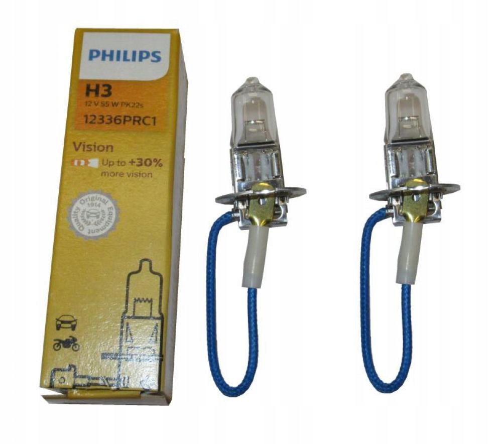 Zarowka halogenowa H3 12V 55W Philips +30% 2 sztuki 2PF