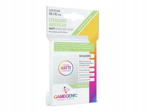 Gamegenic : Matte Green Standard American (57x89)