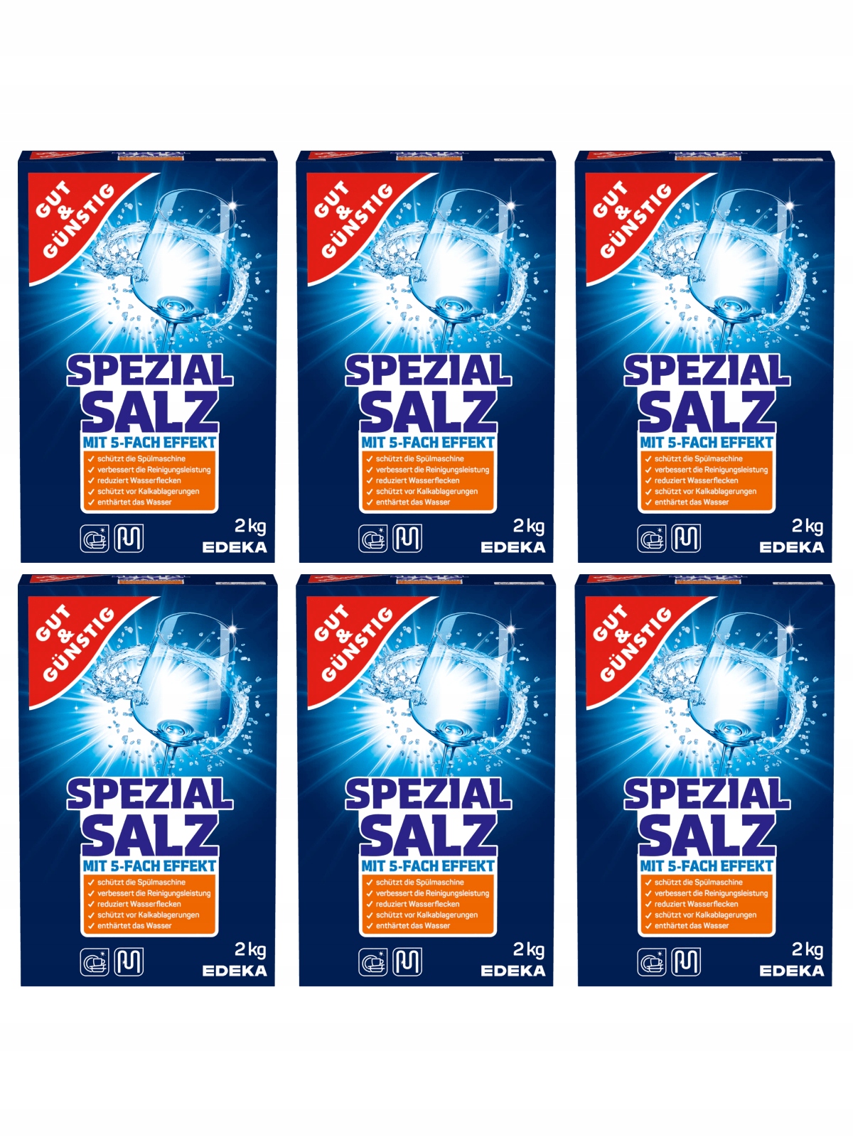 

Gut Gunstig sól do zmywarki 2kg Spezial Salz x6