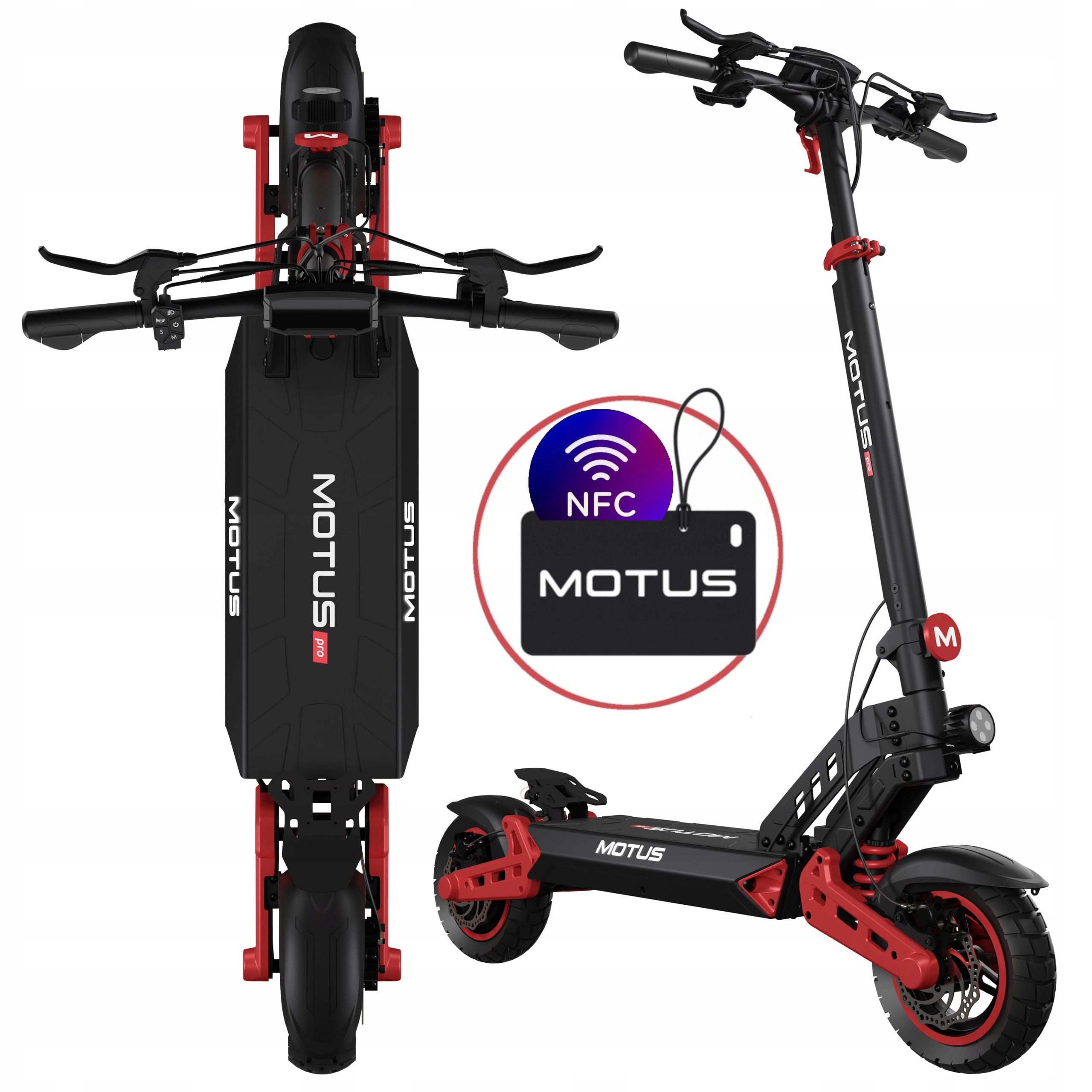 Pojazd elektryczny Motus Daytona S sportowy 1200W 48V 20Ah Max 45km/h Nfc