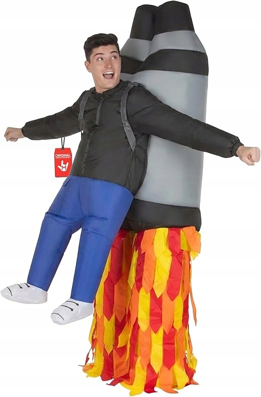 Nafukovací kostým Jetpack Raketa Převlek Astronauta Morph