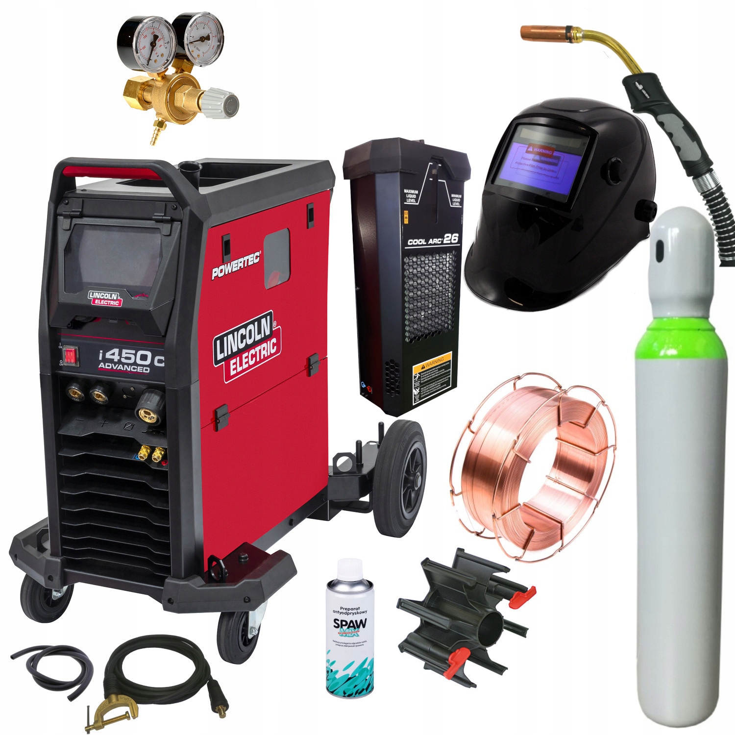 Spawarka migomat Lincoln Electric Powertec i450C Advanced Water Pack Mig