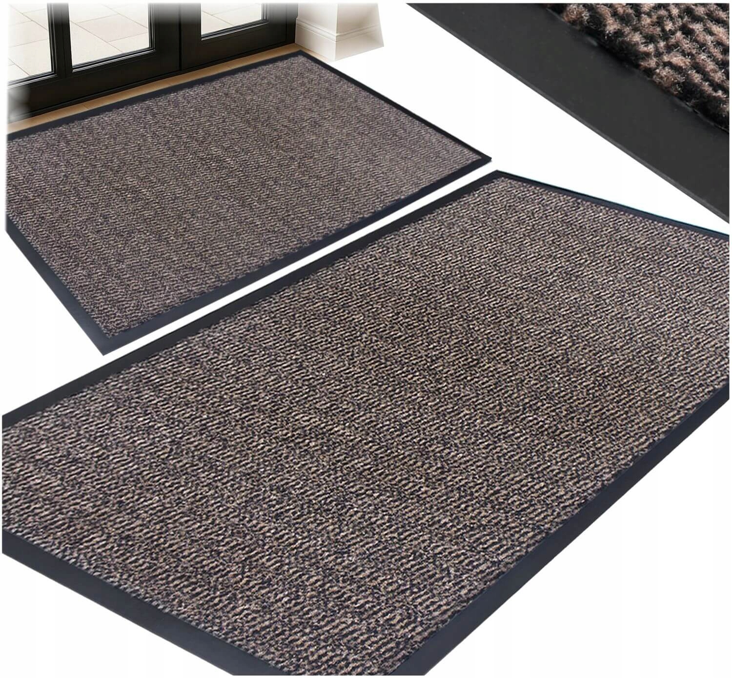 WYCIERACZKA POD DRZWI ZEWNĘTRZNA GUMOWA WEWNĘTRZNA WYCIERACZKI 60X90 CM