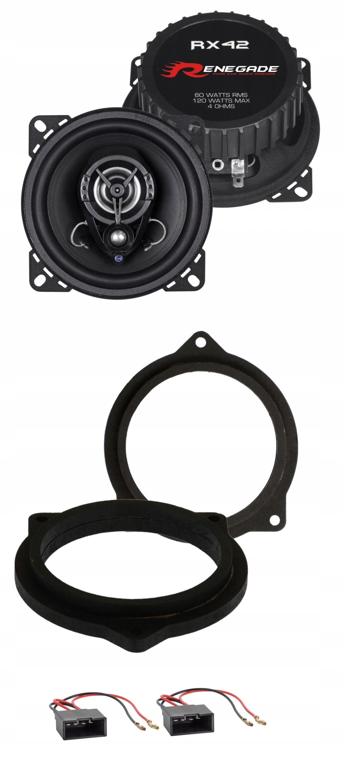 Renegade RX42 reproduktory vzdálenosti 100 mm Bmw E85 E87 E88 E90 E92 E93 F30 F31